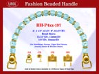 Designer Handbag Handles HH-p4xx-197 For Beaded Designer Handbags