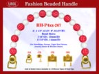 Designer Handbag Handles HH-P4xx-267 For Beaded Designer Handbags