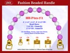 Designer Handbag Handles HH-P4xx-271 For Beaded Evening Handbags