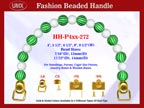 Designer Handbag Handle HH-P4xx-272 For Beaded Evening Handbag