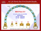 Make Cigar Purse Handle: Make Cigar Box Purse Star Fruit Beads Purse Handle: Make Box Purse Handles - HH-Pxx-377