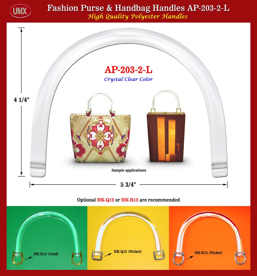 Purse, Backpack, Wallet, Handbag Handle AP-230-2-L: Stylish Color plastic handle
Colorful Latest Fashion Styles