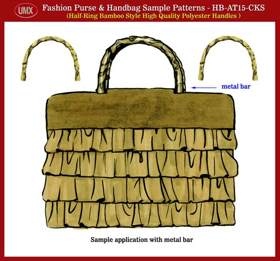 Fashion Purse and Handbag Sample Patterns - Bamboo Style Handle