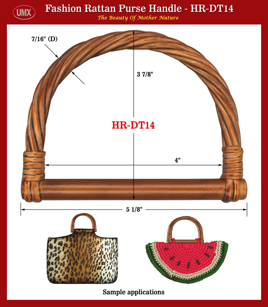 Rattan - The Beauty From Mother Nature - Rattan Purse, Handbag Handles - HR-DT14