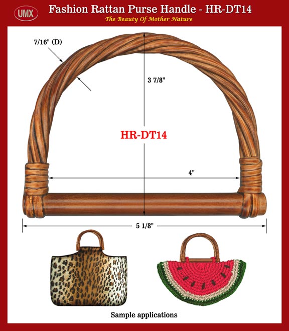 Rattan - The Beauty From Mother Nature - Rattan Purse, Handbag Handles -
HR-DT14