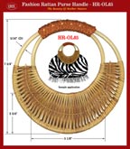 rRattan - The Beauty From Mother Nature - Rattan Purse, Handbag Handles - HR-OL85