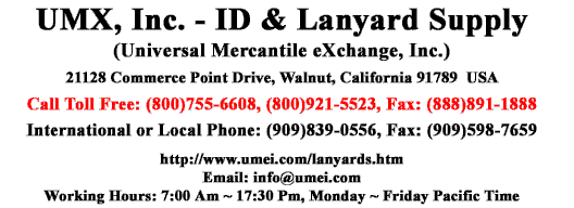 You are viewing UMX > Lanyards > Leash > Multiple-End > Shop Or Buy Plain or Custom Printed 2 End Lanyards with 2 Lanyard Hardware Attachment Pricing.