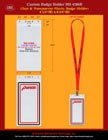 Complete Set of Custom ID Holders With Custom Logo Imprinted Lanyards For ID Cards