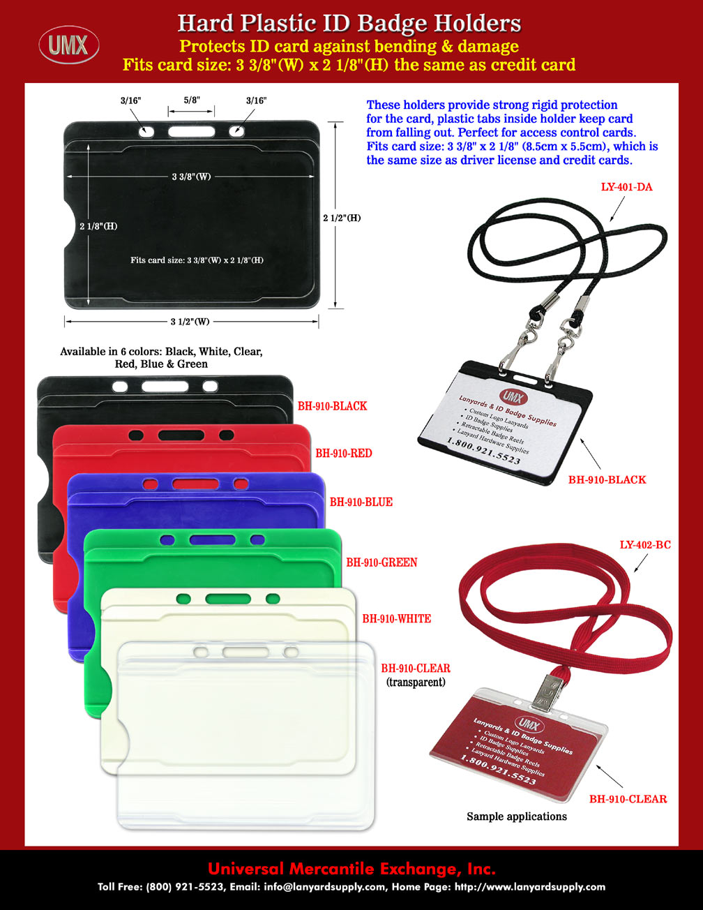 Rigid Badge Holders