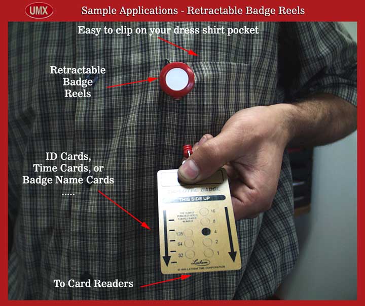 Badge Reel with ID card - Demonstration