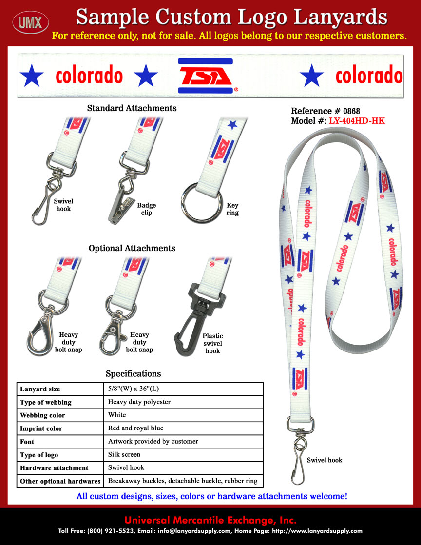 5/8" Custom Printed Lanyards: Citi USAC Lanyards - with Citibank Logo Printed.