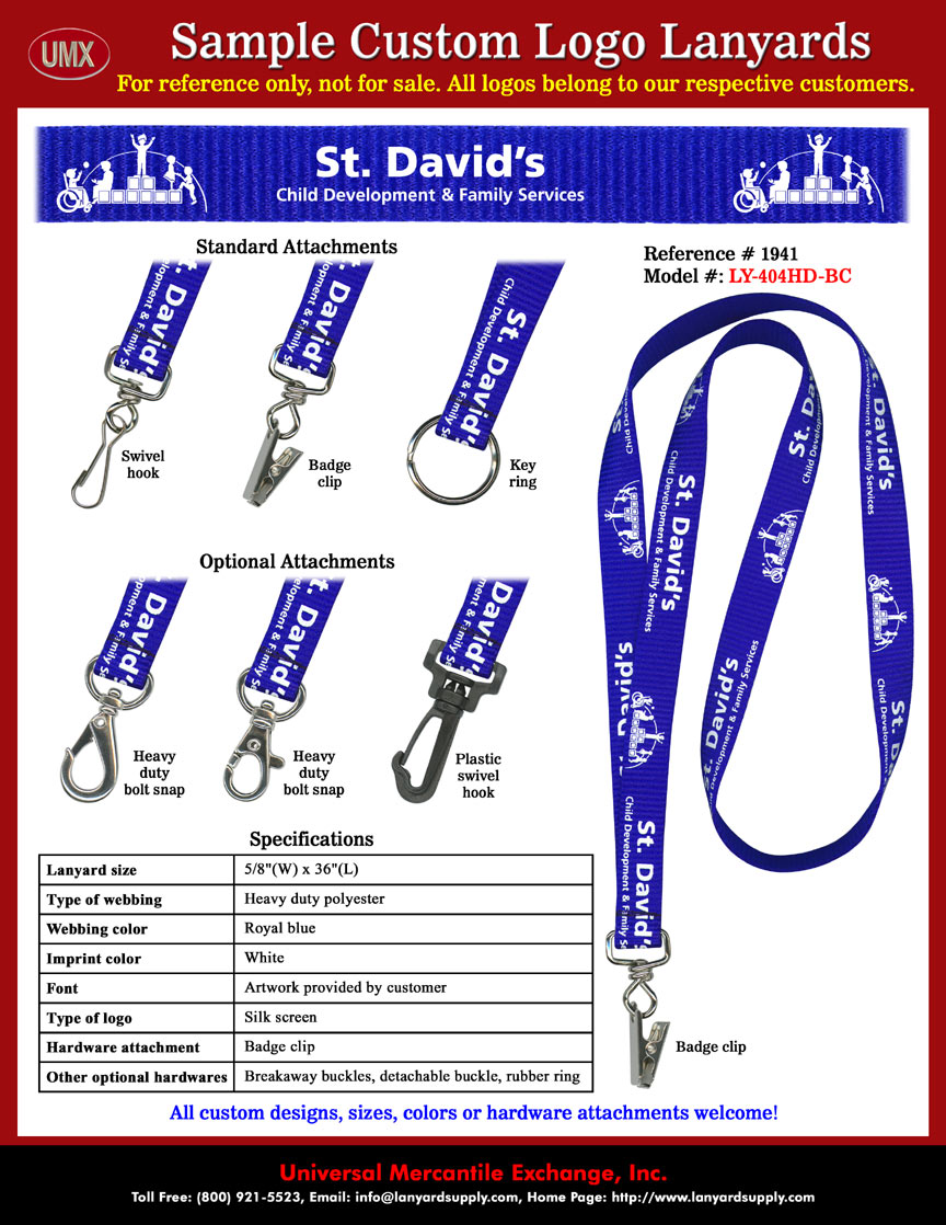 5/8" Custom Printed Lanyards: NEVADA HEALTH CENTERS, INC Lanyards.