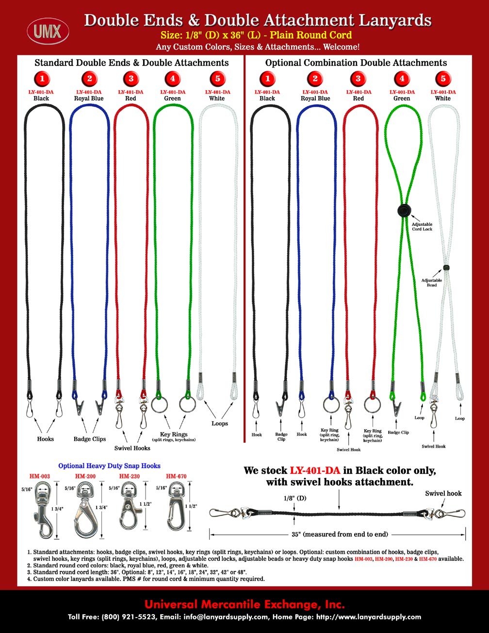 Custom Lanyards With Double Ends