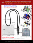 Adjustable Length and Pre-Assembled Name Badge Holder + Lanyard Package.