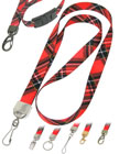 Scottish or Irish Red Tartan Plaid Straps with Cool Red Tartan Plaid, Kilt or Scotland Highlander Themes.