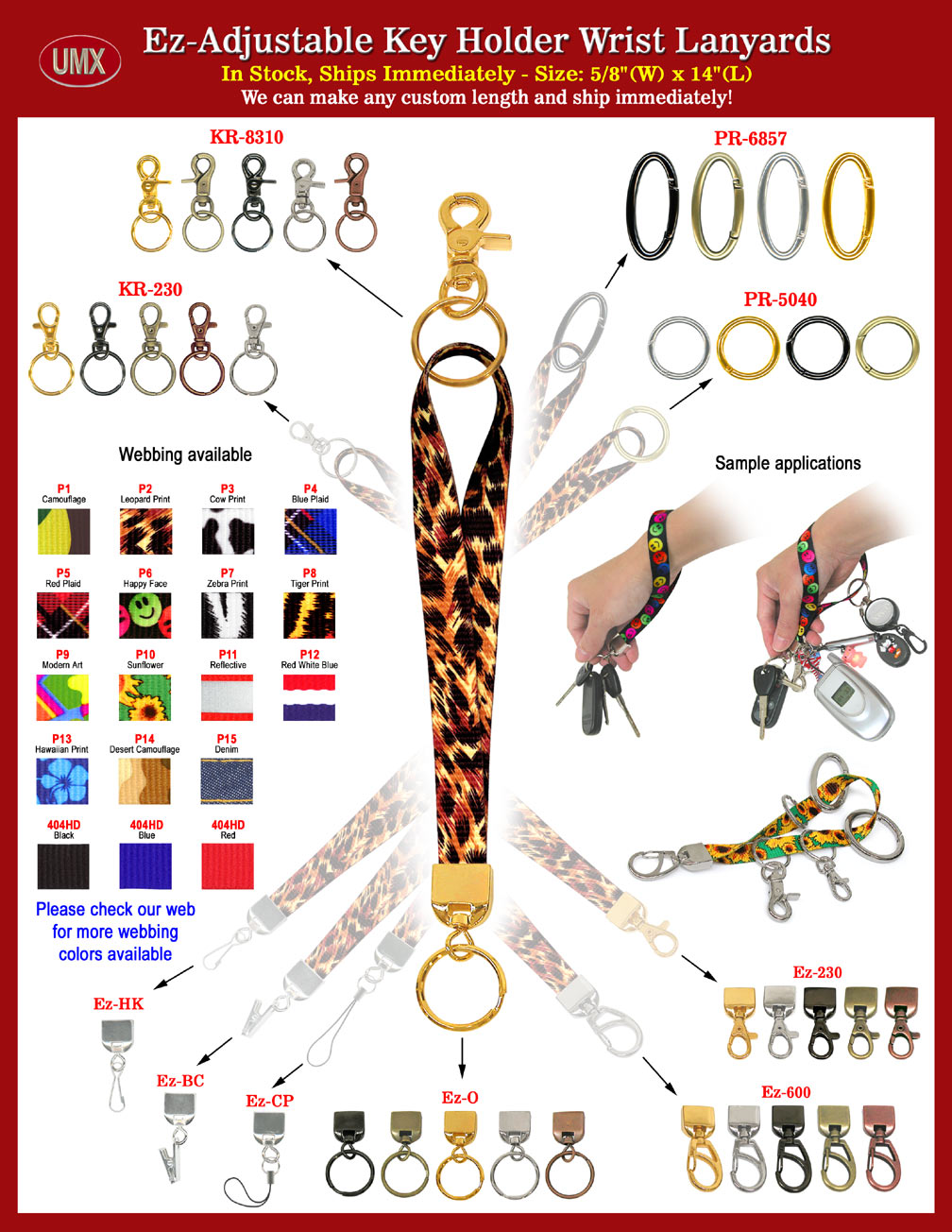 Key Ring Lanyards: Keychain Lanyards, Key Holder Lanyards or Lanyard Keyring For Carrying Keys.