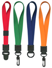 Heavy Duty All Plastic Plain Color Universal Link Wrist Lanyards.