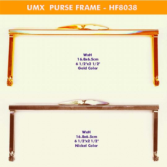 metal handbag, purse frame HF8038